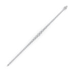5 CT graduated round lab grown diamond tennis bracelet in 14K white gold