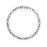 16.5 CT marquise angled lab grown diamond tennis bracelet in 14K white gold