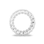 double row pear lab grown diamond eternity band in 14K White Gold