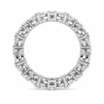 alternating marquise and round lab grown diamond eternity band in 14K White Gold