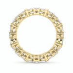 alternating marquise and round lab grown diamond eternity band in 14K Yellow Gold