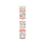 floating round lab grown diamond eternity band in 14K Rose Gold