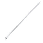 18 CT radiant cut lab grown diamond tennis bracelet in 14K white gold