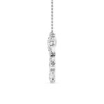 2.5 CT mixed shape scattered open heart lab grown diamond pendant in 14K White Gold
