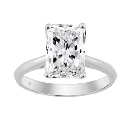 14K WHITE GOLD 3.00CT RADIANT DIAMOND LADIES SOLITAIRE RING (CENTER STONE RADIANT DIAMOND 3CT)