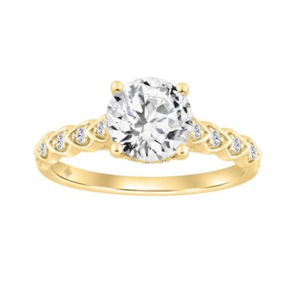 14K YELLOW GOLD 1 3/4CT ROUND DIAMOND LADIES RING (CENTER STONE ROUND DIAMOND 1 1/2CT)