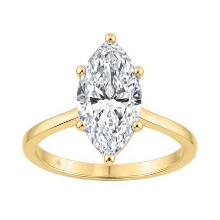 14K YELLOW GOLD 2 1/2CT MARQUISE DIAMOND LADIES SOLITAIRE RING (CENTER STONE MARQUISE DIAMOND 2 1/2CT