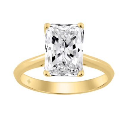 14K YELLOW GOLD 3.00CT RADIANT DIAMOND LADIES SOLITAIRE RING